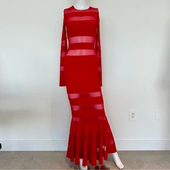 Norma Kamali Spliced Dress Fishtail Gown - Picture 4 of 16